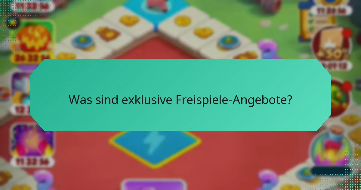 Was sind exklusive Freispiele-Angebote?