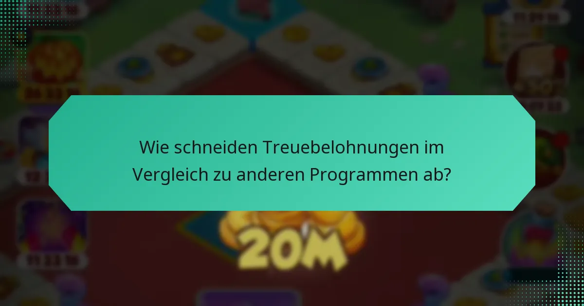 Wie schneiden Treuebelohnungen im Vergleich zu anderen Programmen ab?
